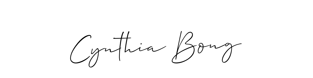 How to make Cynthia Bong signature? Allison_Script is a professional autograph style. Create handwritten signature for Cynthia Bong name. Cynthia Bong signature style 2 images and pictures png