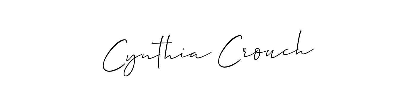 Use a signature maker to create a handwritten signature online. With this signature software, you can design (Allison_Script) your own signature for name Cynthia Crouch. Cynthia Crouch signature style 2 images and pictures png