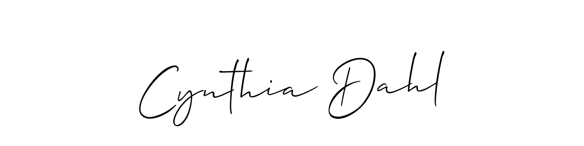 if you are searching for the best signature style for your name Cynthia Dahl. so please give up your signature search. here we have designed multiple signature styles  using Allison_Script. Cynthia Dahl signature style 2 images and pictures png