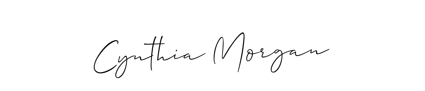 You should practise on your own different ways (Allison_Script) to write your name (Cynthia Morgan) in signature. don't let someone else do it for you. Cynthia Morgan signature style 2 images and pictures png