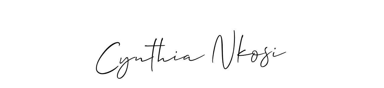 Make a beautiful signature design for name Cynthia Nkosi. Use this online signature maker to create a handwritten signature for free. Cynthia Nkosi signature style 2 images and pictures png