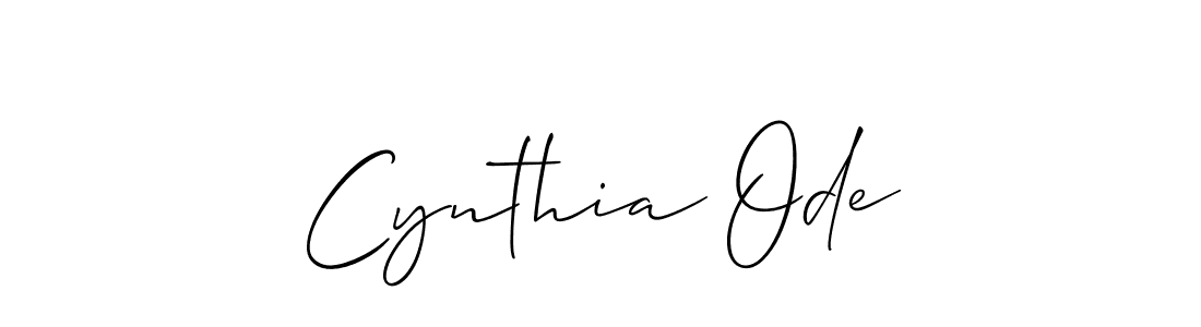 Use a signature maker to create a handwritten signature online. With this signature software, you can design (Allison_Script) your own signature for name Cynthia Ode. Cynthia Ode signature style 2 images and pictures png