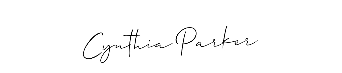 Make a short Cynthia Parker signature style. Manage your documents anywhere anytime using Allison_Script. Create and add eSignatures, submit forms, share and send files easily. Cynthia Parker signature style 2 images and pictures png