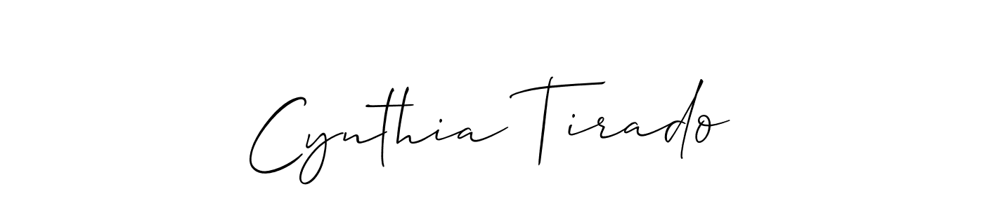 Also You can easily find your signature by using the search form. We will create Cynthia Tirado name handwritten signature images for you free of cost using Allison_Script sign style. Cynthia Tirado signature style 2 images and pictures png