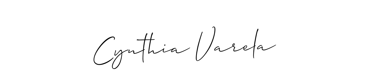 Similarly Allison_Script is the best handwritten signature design. Signature creator online .You can use it as an online autograph creator for name Cynthia Varela. Cynthia Varela signature style 2 images and pictures png