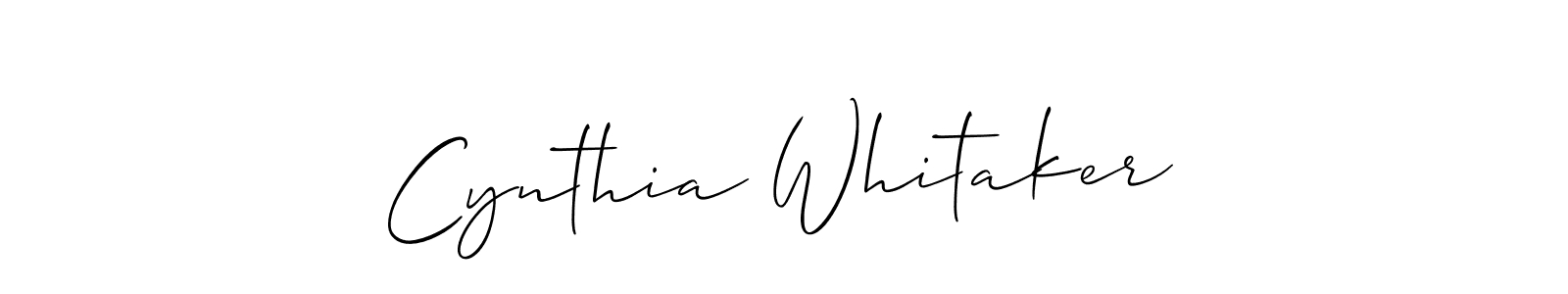 Once you've used our free online signature maker to create your best signature Allison_Script style, it's time to enjoy all of the benefits that Cynthia Whitaker name signing documents. Cynthia Whitaker signature style 2 images and pictures png