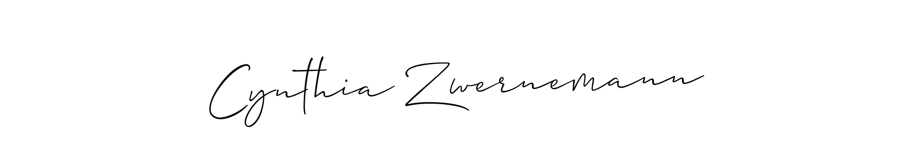 Use a signature maker to create a handwritten signature online. With this signature software, you can design (Allison_Script) your own signature for name Cynthia Zwernemann. Cynthia Zwernemann signature style 2 images and pictures png