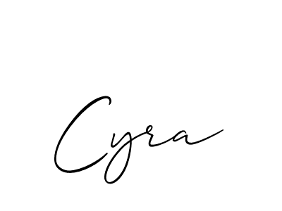 The best way (Allison_Script) to make a short signature is to pick only two or three words in your name. The name Cyra include a total of six letters. For converting this name. Cyra signature style 2 images and pictures png