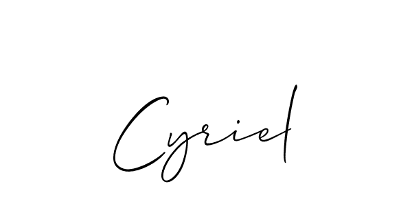 Make a beautiful signature design for name Cyriel. Use this online signature maker to create a handwritten signature for free. Cyriel signature style 2 images and pictures png