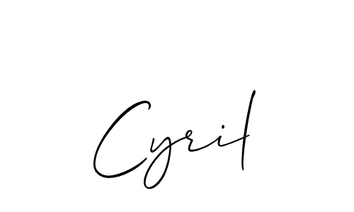 How to make Cyril name signature. Use Allison_Script style for creating short signs online. This is the latest handwritten sign. Cyril signature style 2 images and pictures png