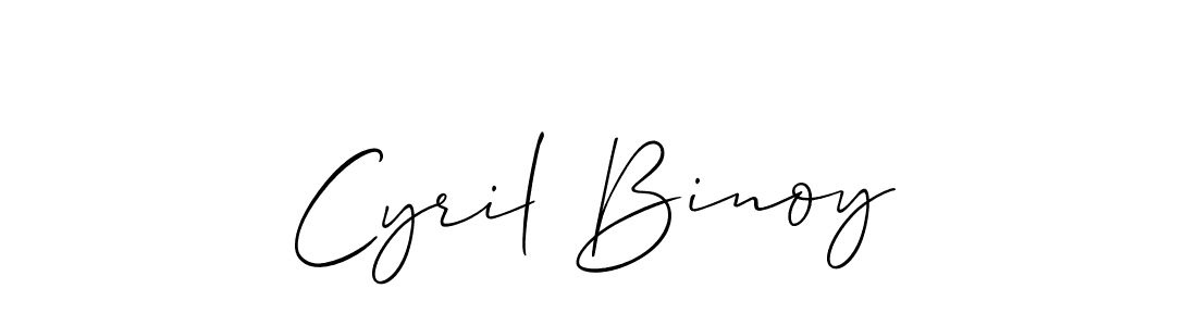 Allison_Script is a professional signature style that is perfect for those who want to add a touch of class to their signature. It is also a great choice for those who want to make their signature more unique. Get Cyril Binoy name to fancy signature for free. Cyril Binoy signature style 2 images and pictures png