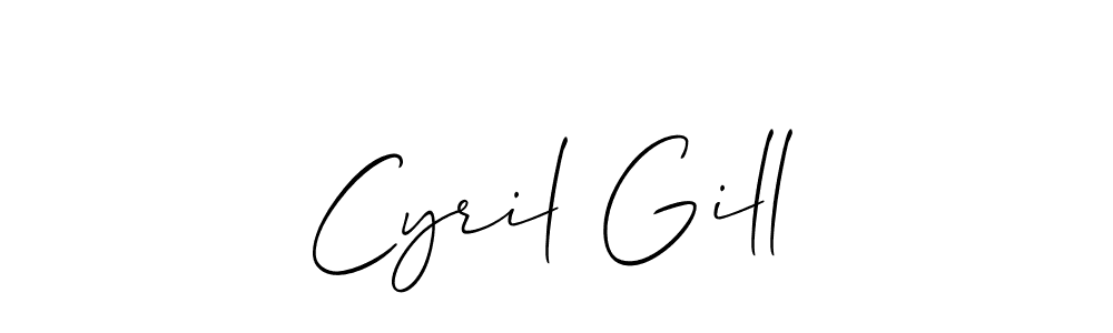 How to Draw Cyril Gill signature style? Allison_Script is a latest design signature styles for name Cyril Gill. Cyril Gill signature style 2 images and pictures png