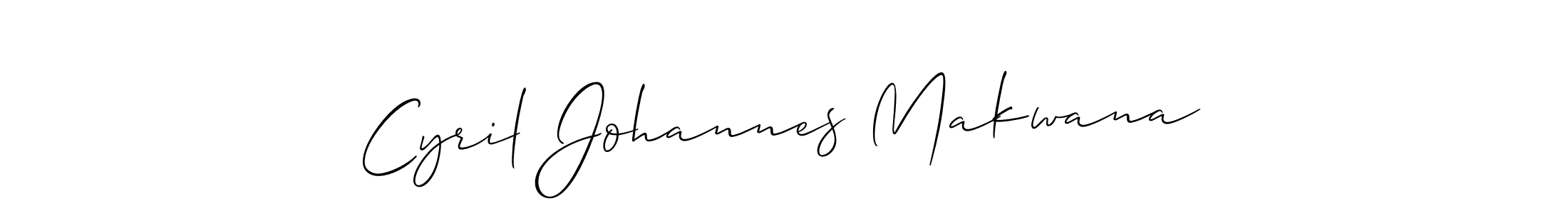 Also You can easily find your signature by using the search form. We will create Cyril Johannes Makwana name handwritten signature images for you free of cost using Allison_Script sign style. Cyril Johannes Makwana signature style 2 images and pictures png