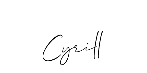if you are searching for the best signature style for your name Cyrill. so please give up your signature search. here we have designed multiple signature styles  using Allison_Script. Cyrill signature style 2 images and pictures png