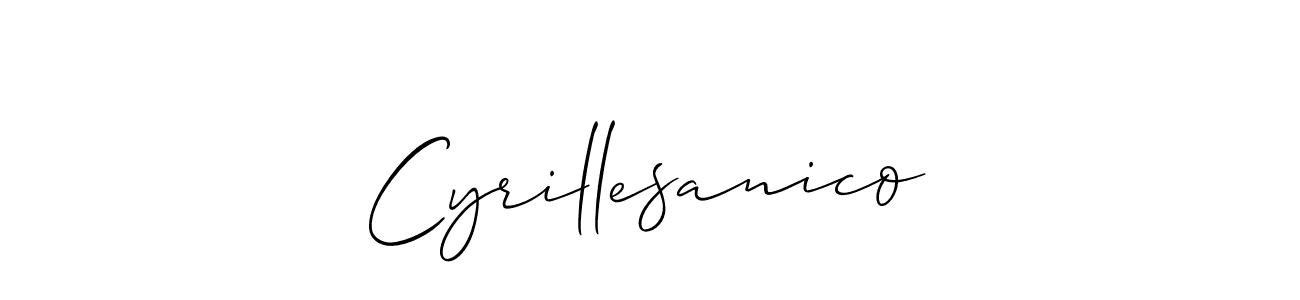 Similarly Allison_Script is the best handwritten signature design. Signature creator online .You can use it as an online autograph creator for name Cyrillesanico. Cyrillesanico signature style 2 images and pictures png