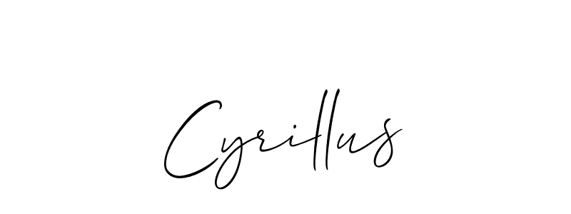 Similarly Allison_Script is the best handwritten signature design. Signature creator online .You can use it as an online autograph creator for name Cyrillus. Cyrillus signature style 2 images and pictures png