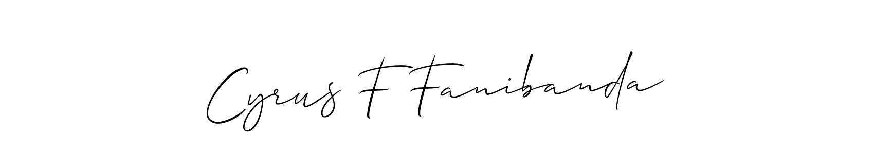 Once you've used our free online signature maker to create your best signature Allison_Script style, it's time to enjoy all of the benefits that Cyrus F Fanibanda name signing documents. Cyrus F Fanibanda signature style 2 images and pictures png