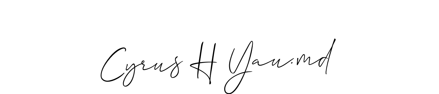Here are the top 10 professional signature styles for the name Cyrus H Yau.md. These are the best autograph styles you can use for your name. Cyrus H Yau.md signature style 2 images and pictures png