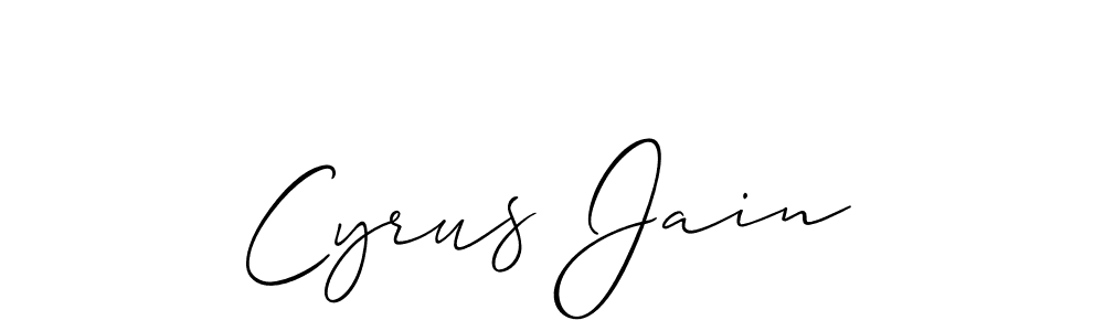 Make a short Cyrus Jain signature style. Manage your documents anywhere anytime using Allison_Script. Create and add eSignatures, submit forms, share and send files easily. Cyrus Jain signature style 2 images and pictures png