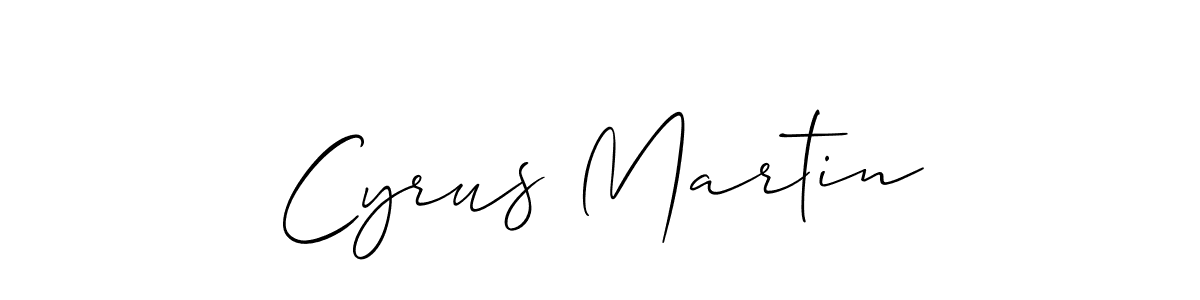 Also You can easily find your signature by using the search form. We will create Cyrus Martin name handwritten signature images for you free of cost using Allison_Script sign style. Cyrus Martin signature style 2 images and pictures png