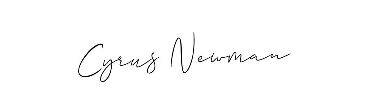 Create a beautiful signature design for name Cyrus Newman. With this signature (Allison_Script) fonts, you can make a handwritten signature for free. Cyrus Newman signature style 2 images and pictures png