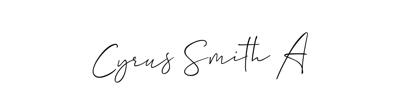 Cyrus Smith A stylish signature style. Best Handwritten Sign (Allison_Script) for my name. Handwritten Signature Collection Ideas for my name Cyrus Smith A. Cyrus Smith A signature style 2 images and pictures png