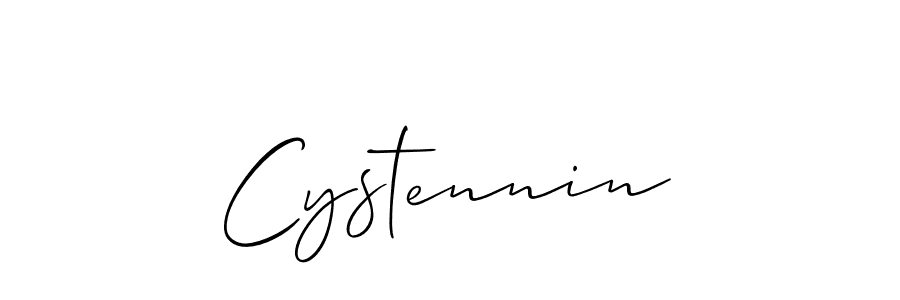 Make a beautiful signature design for name Cystennin. With this signature (Allison_Script) style, you can create a handwritten signature for free. Cystennin signature style 2 images and pictures png