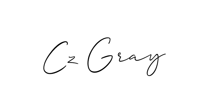 This is the best signature style for the Cz Gray name. Also you like these signature font (Allison_Script). Mix name signature. Cz Gray signature style 2 images and pictures png