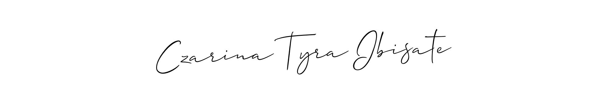 Czarina Tyra Ibisate stylish signature style. Best Handwritten Sign (Allison_Script) for my name. Handwritten Signature Collection Ideas for my name Czarina Tyra Ibisate. Czarina Tyra Ibisate signature style 2 images and pictures png