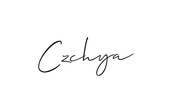 Make a beautiful signature design for name Czchya. Use this online signature maker to create a handwritten signature for free. Czchya signature style 2 images and pictures png