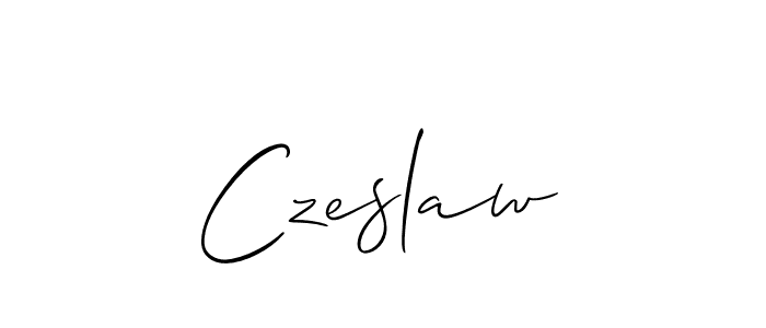 Similarly Allison_Script is the best handwritten signature design. Signature creator online .You can use it as an online autograph creator for name Czeslaw. Czeslaw signature style 2 images and pictures png