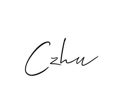 Also You can easily find your signature by using the search form. We will create Czhu name handwritten signature images for you free of cost using Allison_Script sign style. Czhu signature style 2 images and pictures png