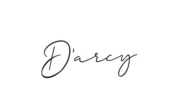 Best and Professional Signature Style for D'arcy. Allison_Script Best Signature Style Collection. D'arcy signature style 2 images and pictures png