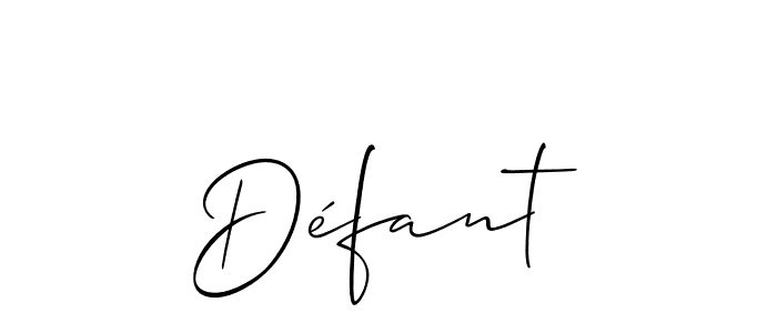 Best and Professional Signature Style for Défant. Allison_Script Best Signature Style Collection. Défant signature style 2 images and pictures png