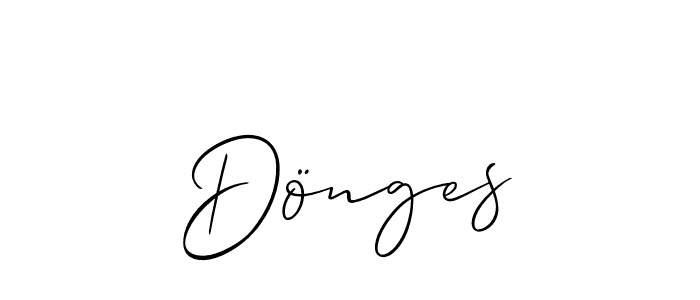 Also You can easily find your signature by using the search form. We will create Dönges name handwritten signature images for you free of cost using Allison_Script sign style. Dönges signature style 2 images and pictures png