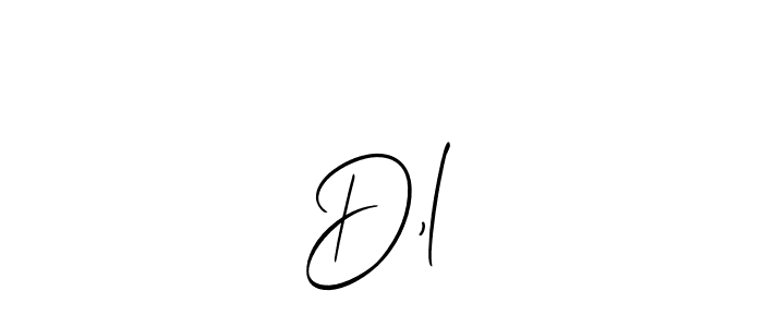 Design your own signature with our free online signature maker. With this signature software, you can create a handwritten (Allison_Script) signature for name D‚l. D‚l signature style 2 images and pictures png