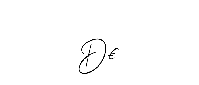 How to make D€√ signature? Allison_Script is a professional autograph style. Create handwritten signature for D€√ name. D€√ signature style 2 images and pictures png