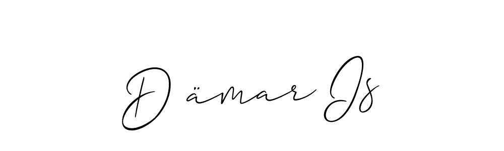 if you are searching for the best signature style for your name D ämar Is. so please give up your signature search. here we have designed multiple signature styles  using Allison_Script. D ämar Is signature style 2 images and pictures png