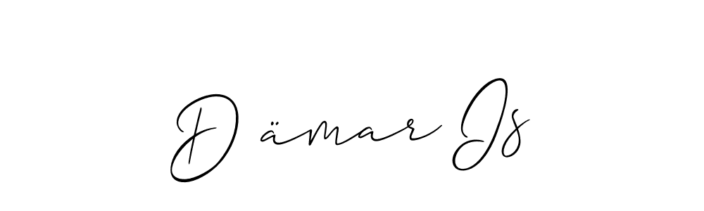 Allison_Script is a professional signature style that is perfect for those who want to add a touch of class to their signature. It is also a great choice for those who want to make their signature more unique. Get D ämar Is name to fancy signature for free. D ämar Is signature style 2 images and pictures png
