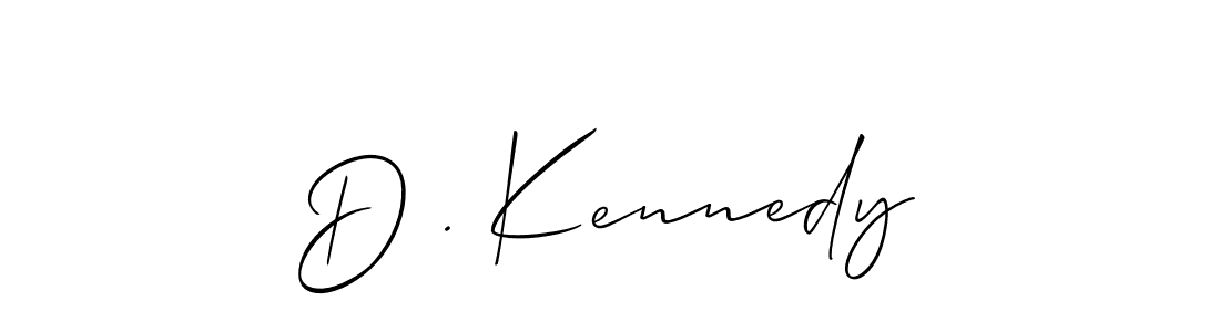 Allison_Script is a professional signature style that is perfect for those who want to add a touch of class to their signature. It is also a great choice for those who want to make their signature more unique. Get D . Kennedy name to fancy signature for free. D . Kennedy signature style 2 images and pictures png