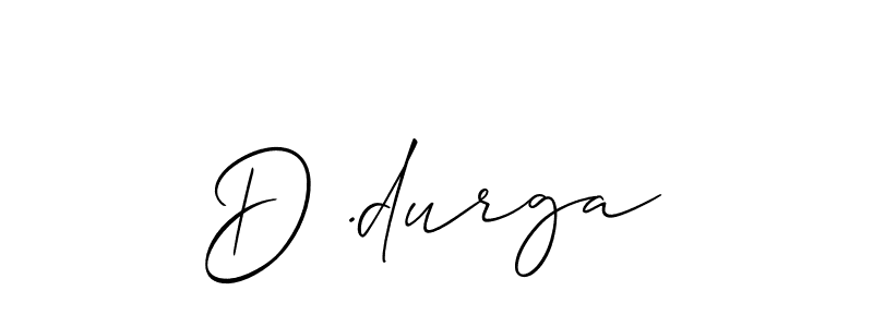 if you are searching for the best signature style for your name D .durga. so please give up your signature search. here we have designed multiple signature styles  using Allison_Script. D .durga signature style 2 images and pictures png