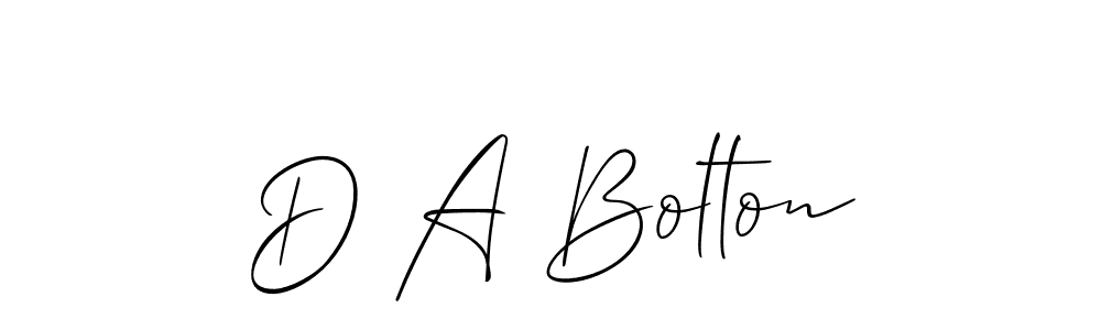 Similarly Allison_Script is the best handwritten signature design. Signature creator online .You can use it as an online autograph creator for name D A Bolton. D A Bolton signature style 2 images and pictures png