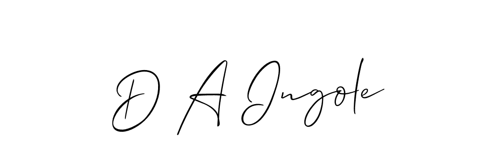 Make a beautiful signature design for name D A Ingole. Use this online signature maker to create a handwritten signature for free. D A Ingole signature style 2 images and pictures png