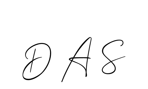 Also we have D A S name is the best signature style. Create professional handwritten signature collection using Allison_Script autograph style. D A S signature style 2 images and pictures png