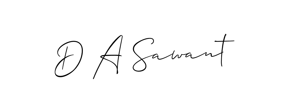 It looks lik you need a new signature style for name D A Sawant. Design unique handwritten (Allison_Script) signature with our free signature maker in just a few clicks. D A Sawant signature style 2 images and pictures png