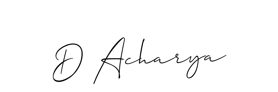 Best and Professional Signature Style for D Acharya. Allison_Script Best Signature Style Collection. D Acharya signature style 2 images and pictures png