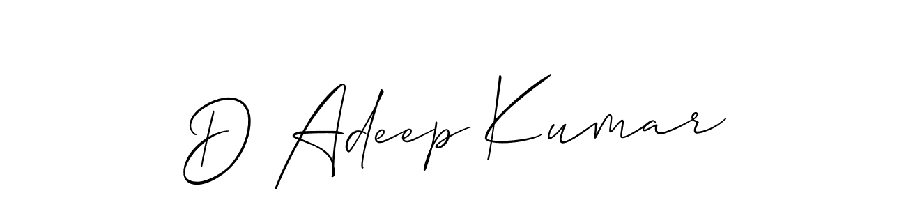 Best and Professional Signature Style for D Adeep Kumar. Allison_Script Best Signature Style Collection. D Adeep Kumar signature style 2 images and pictures png