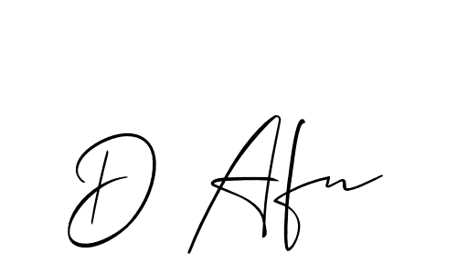 How to make D Afn signature? Allison_Script is a professional autograph style. Create handwritten signature for D Afn name. D Afn signature style 2 images and pictures png