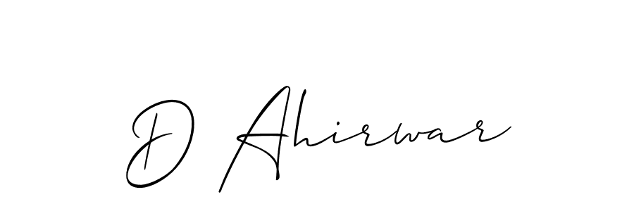How to make D Ahirwar signature? Allison_Script is a professional autograph style. Create handwritten signature for D Ahirwar name. D Ahirwar signature style 2 images and pictures png