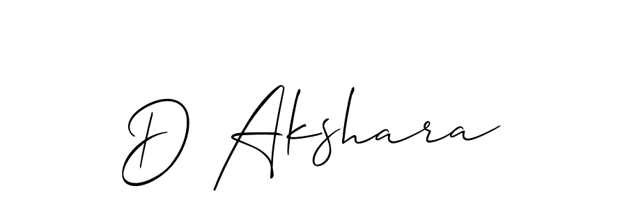 Create a beautiful signature design for name D Akshara. With this signature (Allison_Script) fonts, you can make a handwritten signature for free. D Akshara signature style 2 images and pictures png